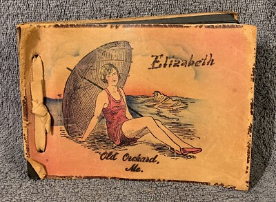 Photo Album Old Orchard Beach Maine Leather 41 Photos As Shown Vintage-image