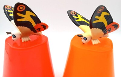 Mothra Mini Figures Set of 2 Toho Godzilla Kaiju Monster Chibi Style Capsule Toy-image