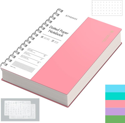 A5 Spiral Notebook Bullet Dotted Journal, Small 5.7