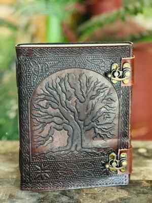 Goat Handmade Star Leather Journal beautiful Eye Journal & Tree Of Life-image