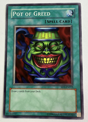 Yu-Gi-Oh! POT OF GREED - SD1-EN015 -  LP-image