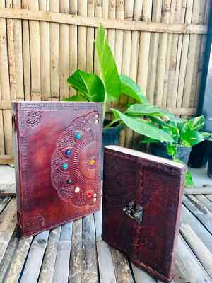 Office New Handmade World Leather Journal Notebook Bound 8