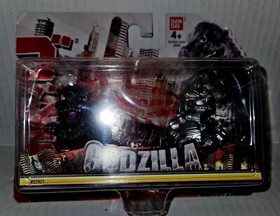 Bandai Godzilla - Mechagodzilla & Godzilla Mini Figures 2 Pack NEW SEALED Chibi-image