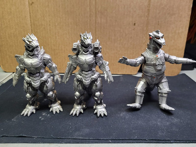 3 Mecha Godzilla 6 Inch Action Figurines Toho Bandai-image