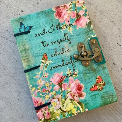 Journal Writing Notebook - Handmade Leather Bound Daily Notepad for Men & Women-image