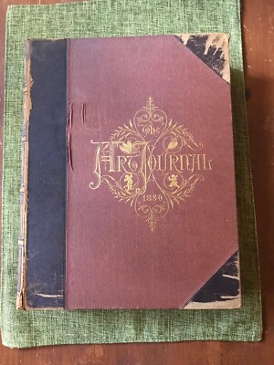 Art Journal for 1880, D.Appleton, leather  XF engraved plates/paper NO FOXING  -image