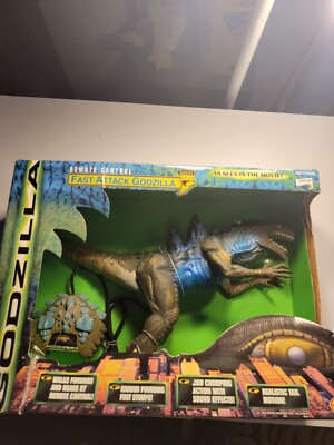 1998 Toy Biz Godzilla Remote Control Fast Attack New in Box Action Figure-image