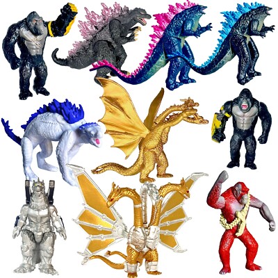 Brand New Set of 10 Godzilla x Kong: The New Empire, Toys Action Figures-image