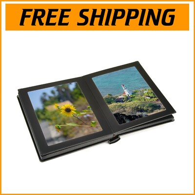 Horizontal Slip-in Leather Photo Album - Style & Function for Wedding Photos-image