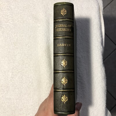 JOURNAL OF RESEARCHES INTO NATURAL HISTORY BY CHARLES DARWIN 1898 LEATHERBOUND-image