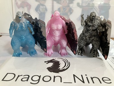 JAPAN GODZILLA series Godzilla (2023) Sakura + Mount Fuji + Sumi-e Set of 3! NEW-image