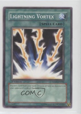 2006 Yu-Gi-Oh! Dinosaur's Rage Structure Deck 1st Edition Lightning Vortex 12ka-image