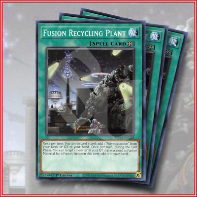 YuGiOh Fusion Recycling Plant x3 Structure Deck Albaz Strike SDAZ-image