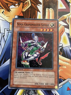 Yu-Gi-Oh! TCG Ninja Grandmaster Sasuke Structure Deck SD5-EN015 1st Ed NM-image