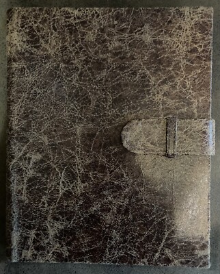 Brown Faux Leather Photo Album -image