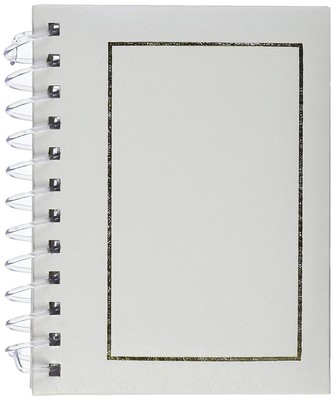 Albums 50 Pocket Spiral Bound Leatherette Mini Photo Album Easel for 4 by 6Inch-image