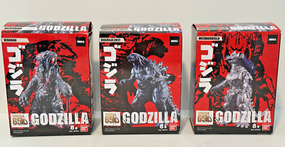 Bandai 65th Anniversary Mechagodzilla Godzilla Hedorah  3.5 inch Lot new sealed-image