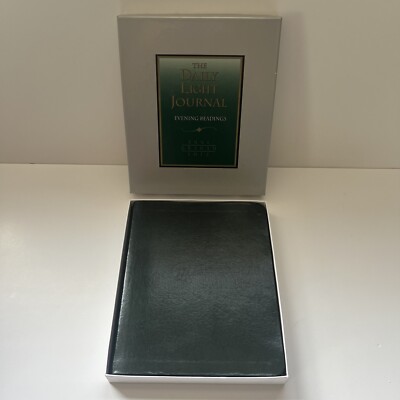 Daily Light Journal Evening Readings Anne Graham Lotz Leather Bound Green W/ Box-image