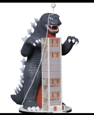 Toho Maniacs Godzilla Tower Godzilla vs Gigan Soft Vinyl Figure JP-image