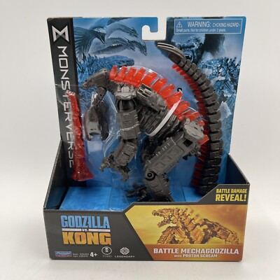 Kong X Godzilla Figure - Playmates Toy- Mechagodzilla -  Red Proton Scream - New-image