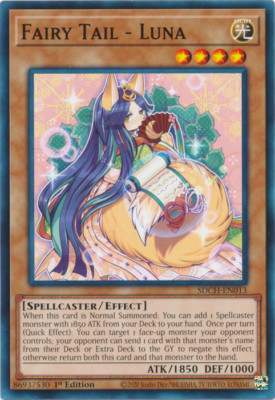 Fairy Tail - Luna SDCH-EN013 Structure Deck Spirit Charmers YuGiOh! Common-image