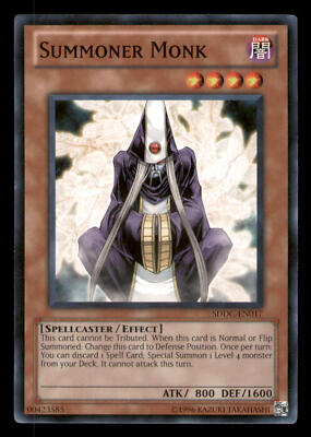 Yugioh Summoner Monk #SDDC-EN017 Structure Deck: Dragons Collide LP-image