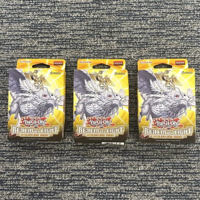 Yu-Gi-Oh TCG Realm of Light Structure Deck English Konam Factory Sealed LOT OF 3-image