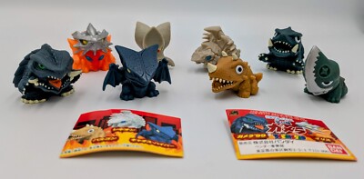 Bandai Gamera Sofubi Super Deformed Capsule Toys - Set of 8 - SD Godzilla 1999-image