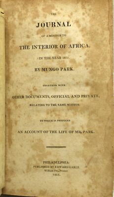 Mungo Park / JOURNAL OF MISSION TO THE INTERIOR OF AFRICA IN THE YEAR #289239-image