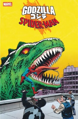 Godzilla Vs Spider-Man #1 King Of Monsters Homage Cover Variant 4/30 Marvel-image