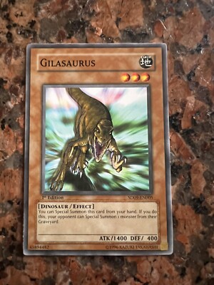 Yu-Gi-Oh! TCG Gilasaurus Structure Deck SD09-EN005 1st Edition Common-image