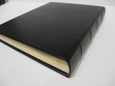 Graphic Image Album 8x10 Bound Leather Cover Dry Mount BLACK-image