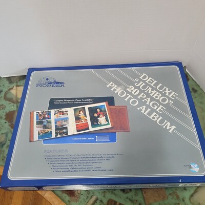 NOS VTG 1990s Pioneer DELUXE JUMBO 20 PAGE PHOTO ALBUM Large Expandable 17 x 13