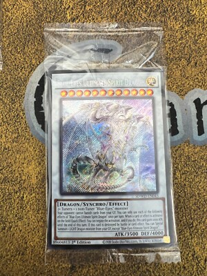 Yugioh SEALED Blue-Eyes Ultimate Spirit Dragon SDWD-EN043 Secret Rare 1st Ed!!-image