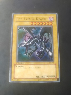 Yu-Gi-Oh TCG: Ultra Rare Red-Eyes B. (Black) Dragon, SDJ-001, 1st Edition -image