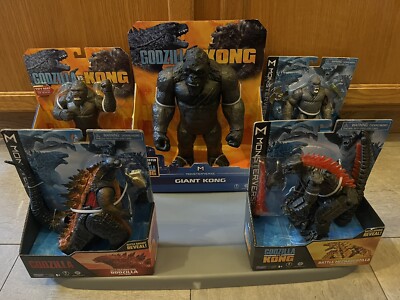 Lot of 5 Godzilla vs Kong vs Mechagodzilla Action Figures Monsterverse - NEW-image
