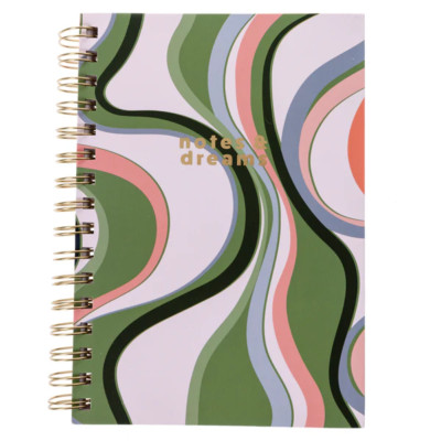 Graphique Groovy Notes 6 x 8 Spiral Hard Cover Journal w-image