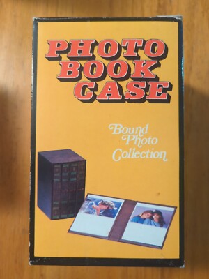Vintage Photo Book Case APR/BRO Brown Bound Photo Collection 3 1/2