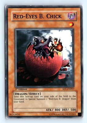 Yu-Gi-Oh Red-Eyes B. Chick #SD1-EN007 Structure Deck: Dragon's Roar tcg LP-image