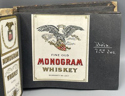 Trade Catalog for Alcoholic Beverages Made Up of Tipped-in Bottle Labels 1910-image