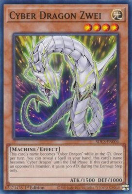 Cyber Dragon Zwei - SDCS-EN004 - Common - 1st Edition NM YuGiOh!  Structure Deck-image