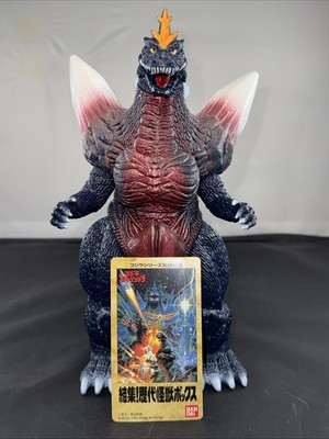 1995 BANDAI 9” SPACEGODZILLA MEMORIAL BOX WITH CARD Figure Godzilla Japan Import-image
