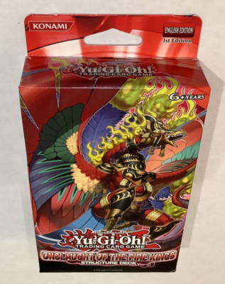 Yu-Gi-Oh ONSLAUGHT OF THE FIRE KING Factory Sealed English Structure Deck 1st Ed-image
