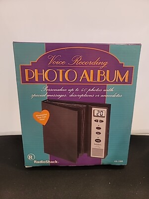 Voice Recording Photo Album by Radio Shack NIB 63-1108/Memories You Can Hear!-image
