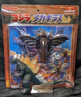 Godzilla   Megaguirus Set (Bandai) Unopened New Soft Vinyl Figure-image