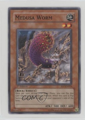 2006 Yu-Gi-Oh! Invincible Fortress Structure Deck 1st Edition Medusa Worm 0ie5-image
