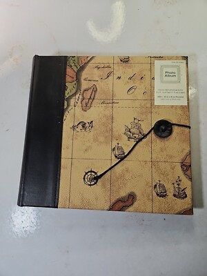 World Map Photo Album for 4x6 Photos - New - Never Used-image