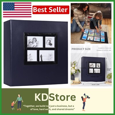 Durable 4x6 Photo Tribute Album - 1000 Pockets for Vertical & Horizontal Photos-image