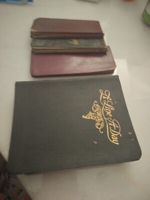 4 Antique Books: 1895 Diaries and Expense Books of Lawyer -image