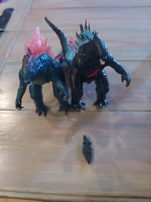 Two Legendary Godzilla 6inch Figures One  Battle Damage And One Is Red Playmates-image